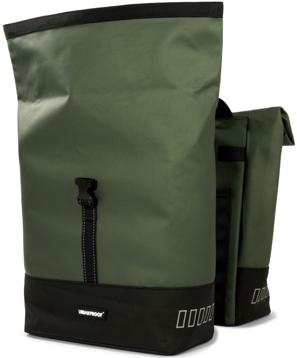 Urban Proof double rolltop bag 38L recycled groen