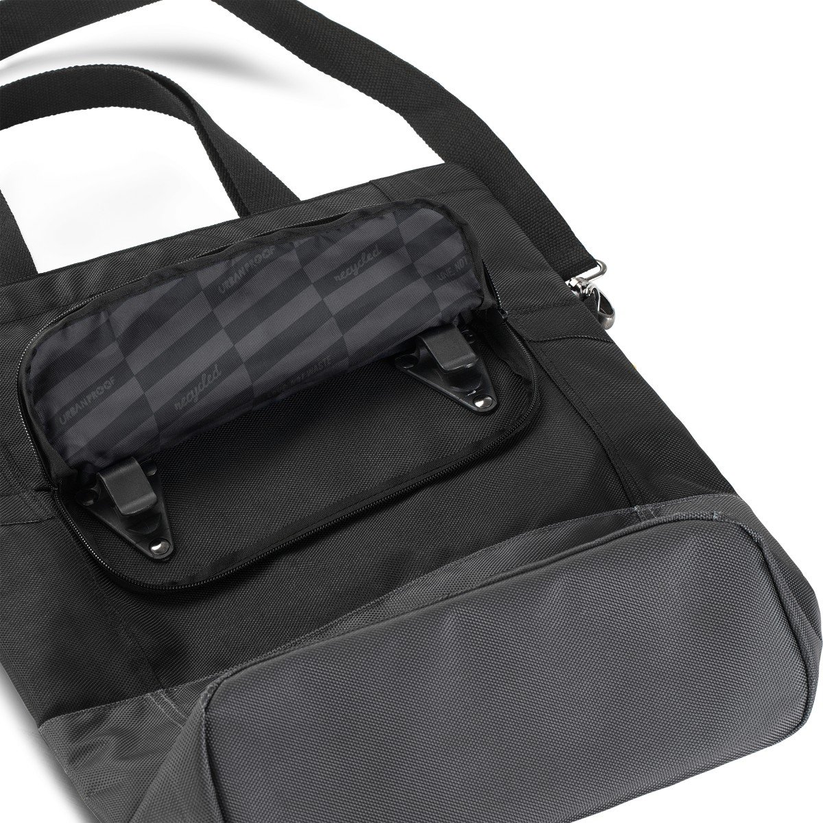 Urban Proof shoppertas 20L recycled zwart grijs
