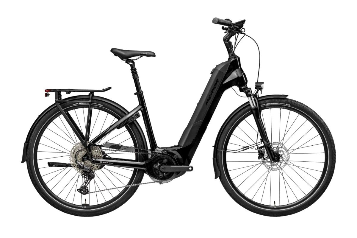 Merida eFLOAT City 600 Dames Shiny Black 43cm S 2025
