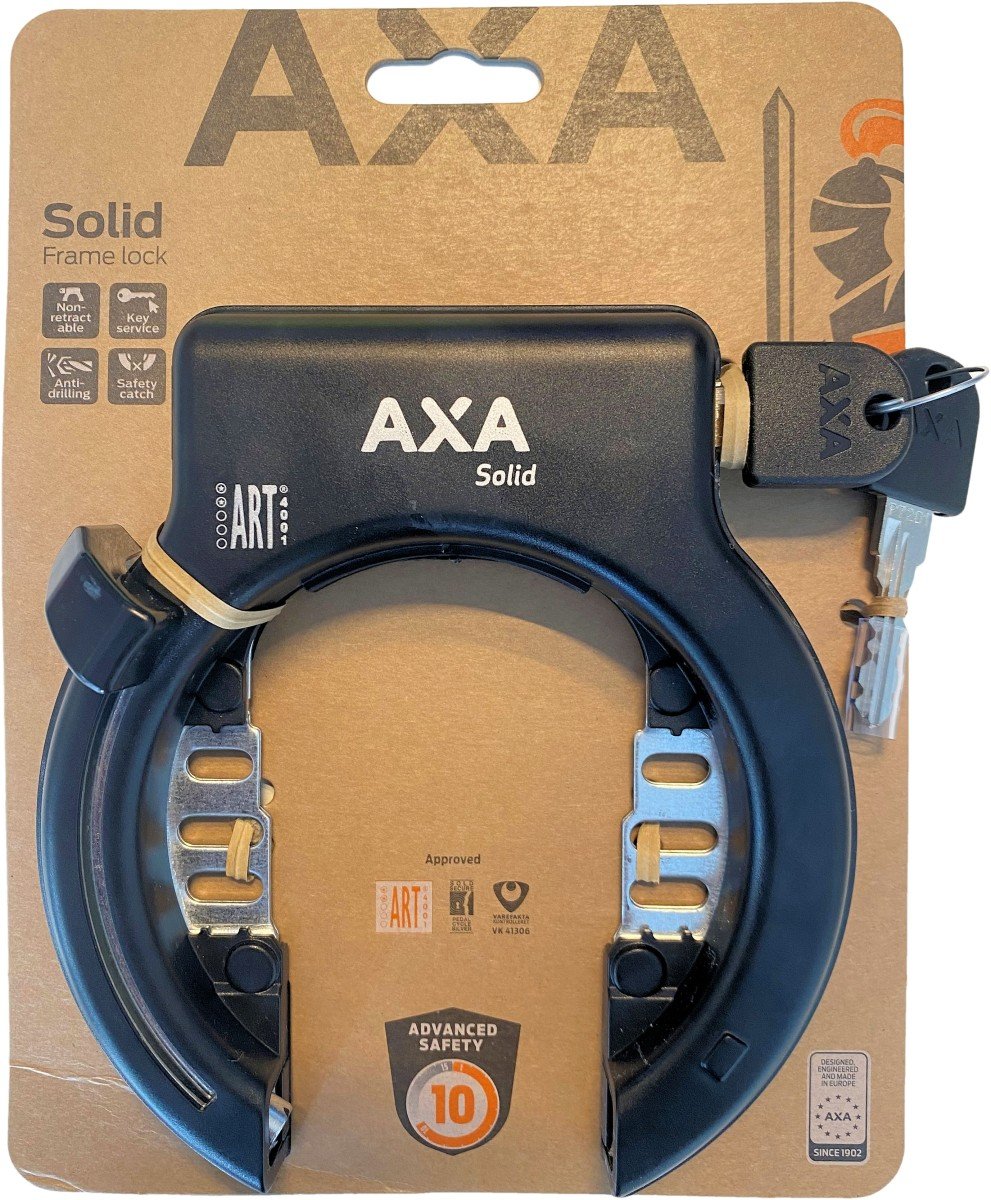 AXA ringslot Solid ART** zwart