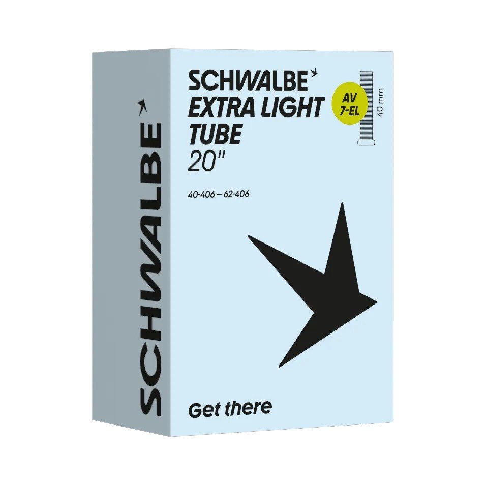 Binnenband SCHWALBE Nr. 7-EL Extralight zwart