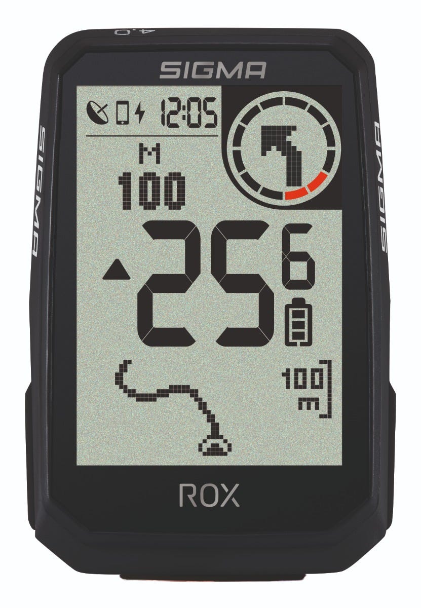 Sigma fietscomputer ROX 4.0 Endurance GPS top mount