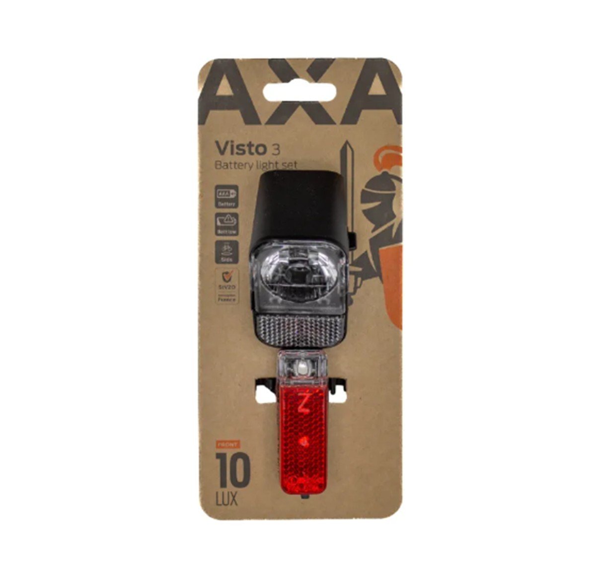 Axa verlichting set Visto 3 batterij