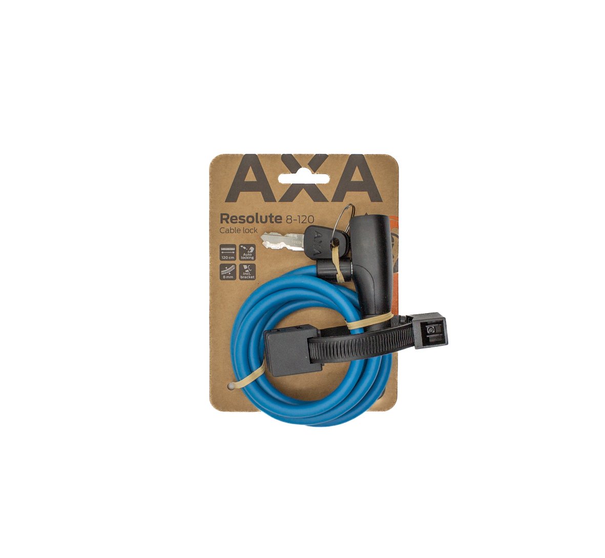 AXA kabelslot Resolute 8-120 donkerblauw